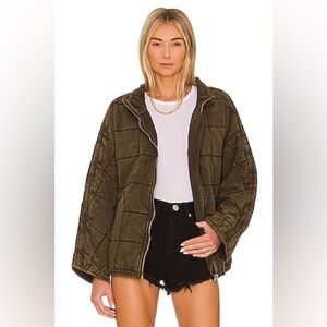 We The Free Dolman Quilted Jacket in Dusted Military
FREE PEOPLE